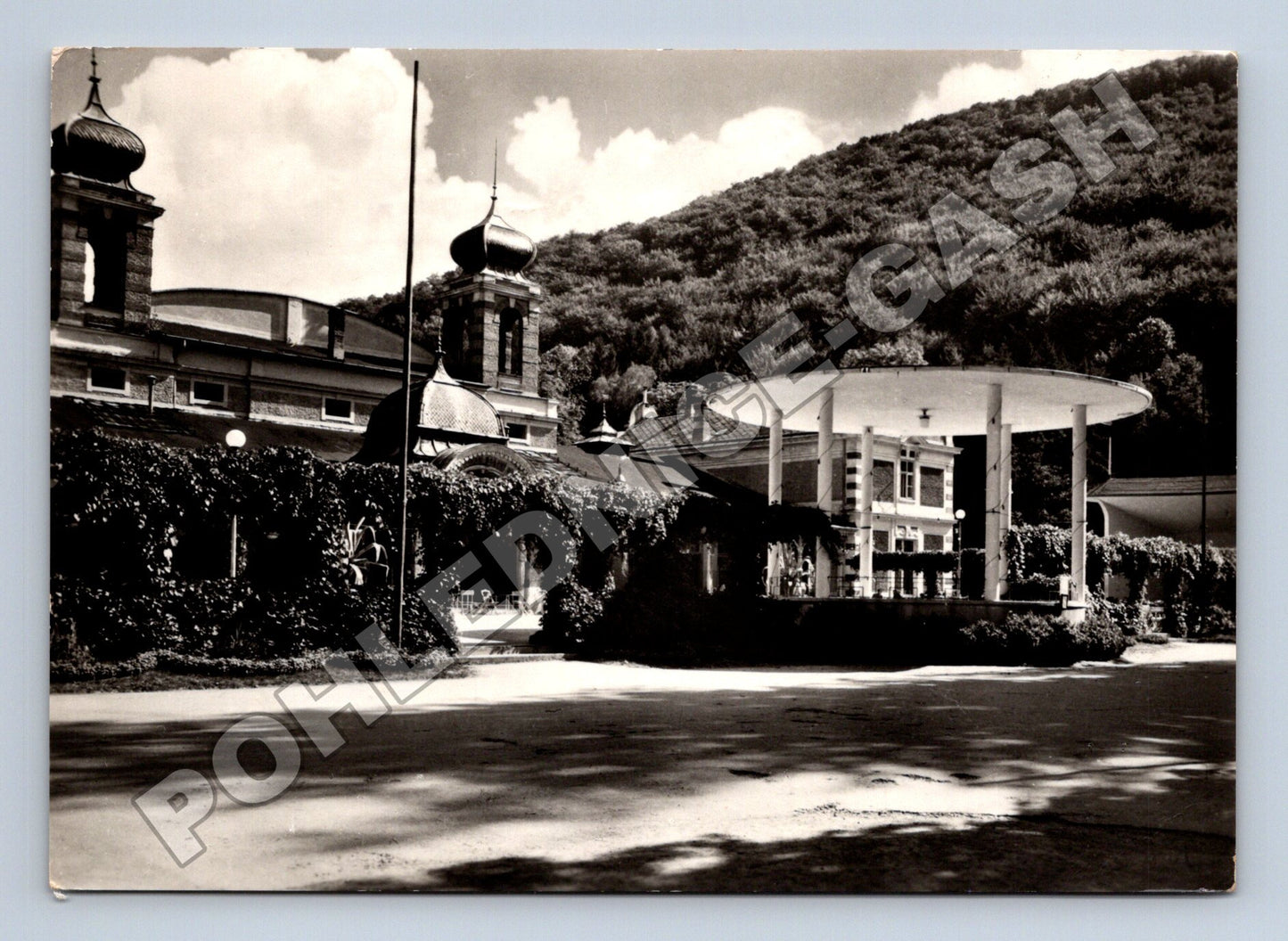 Pohlednice Slovensko Trenčianske Teplice hudební pavilon 1957 (M35503)