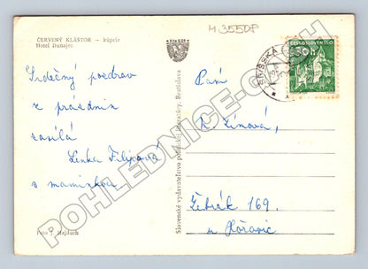 Pohlednice Slovensko Červený Kláštor Hotel Dunajec 1971 (M35508)