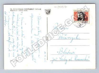 Pohlednice Slovensko Trenčianske Teplice Zelená Žaba 1965 (M35517)