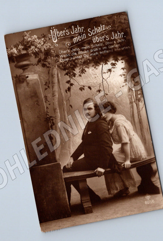 Pohlednice Übers Jahr mein Schatz Náchod (M3552)