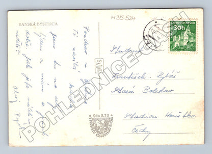 Pohlednice Slovensko Banská Bystrica ulica s bránou 1941 (M35524)