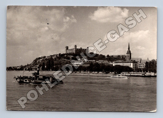 Pohlednice Slovensko Bratislava hrad Dunaj 1947 (M35525)