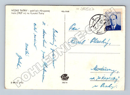 Pohlednice Slovensko Nízké Tatry Krupová hoľa 196X (M35527)