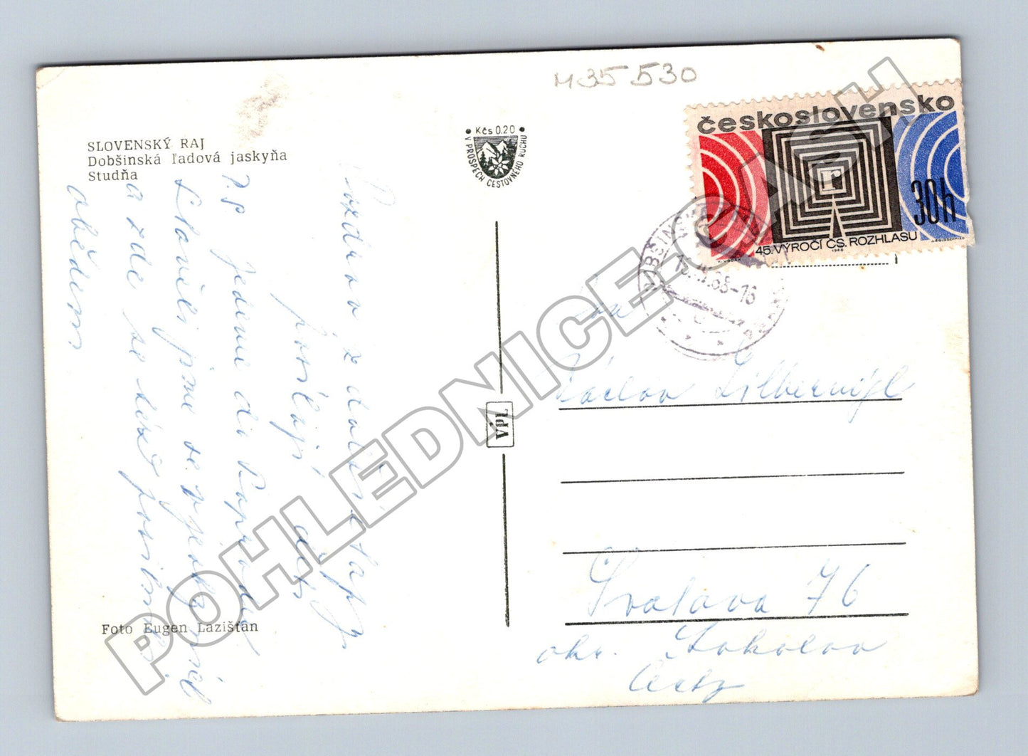 Pohlednice Slovensko Dobšinská ľadová jaskyňa 1965 (M35530)