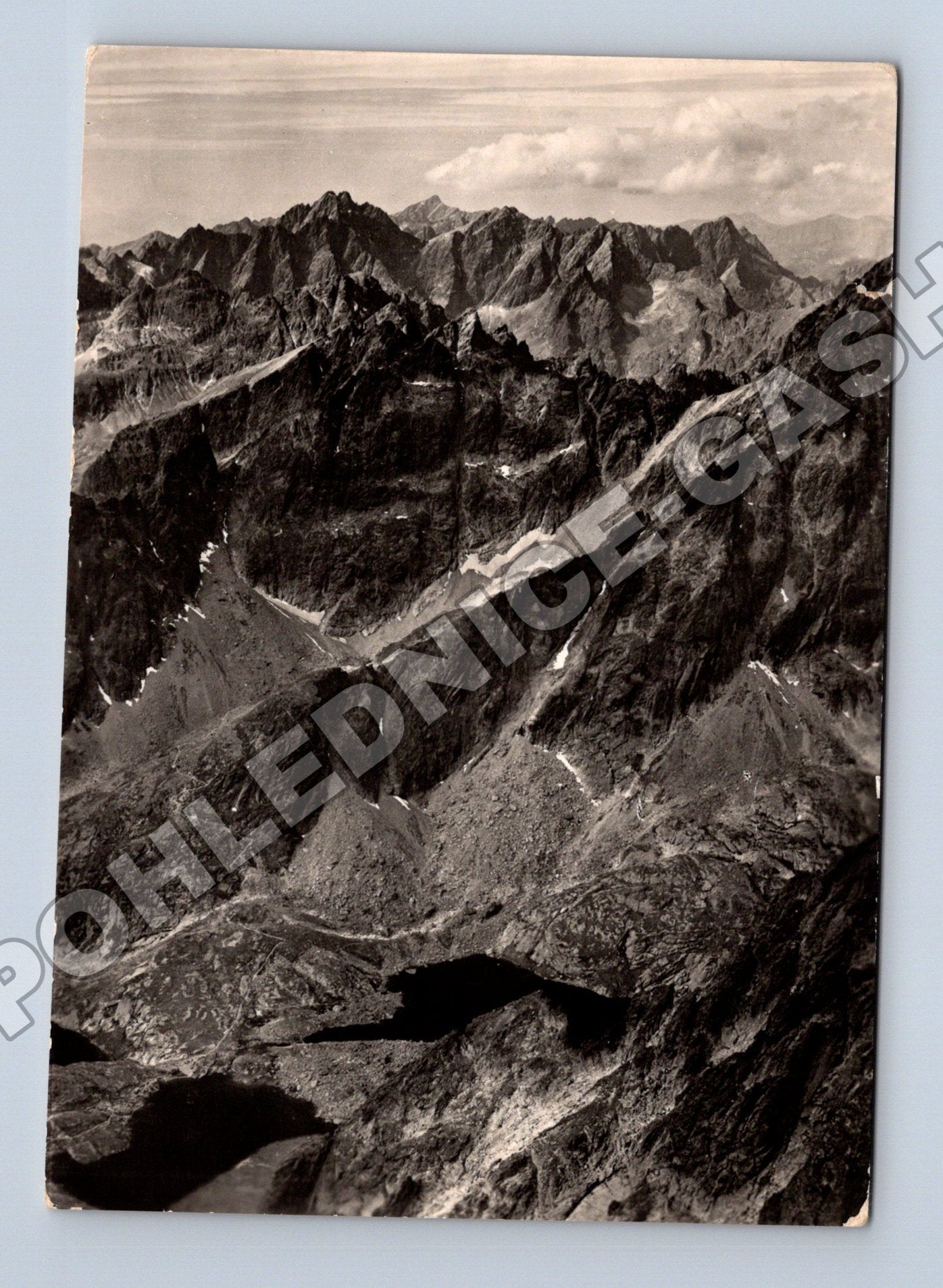 Pohlednice Slovensko Vysoké Tatry Lomnický štít 1962 (M35537)