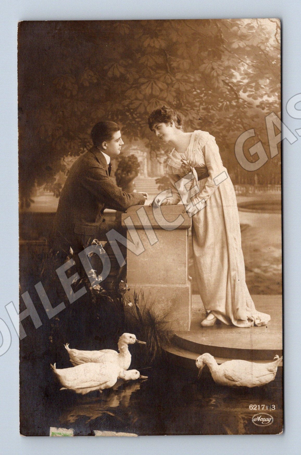 Pohlednice dobová dvojice ČSR odeslaná (M3554)