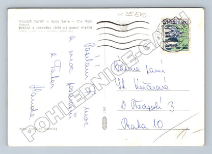 Pohlednice Slovensko Vysoké Tatry Hladké sedlo horolezec 1967 (M35540)