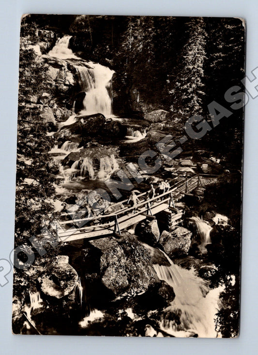 Pohlednice Slovensko Vysoké Tatry vodopády 1955 (M35542)