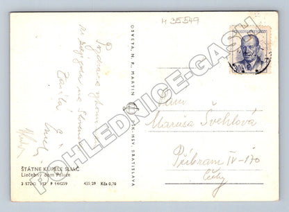 Pohlednice Slovensko Sliač Léčebný dom Palace cca 1960 (M35549)
