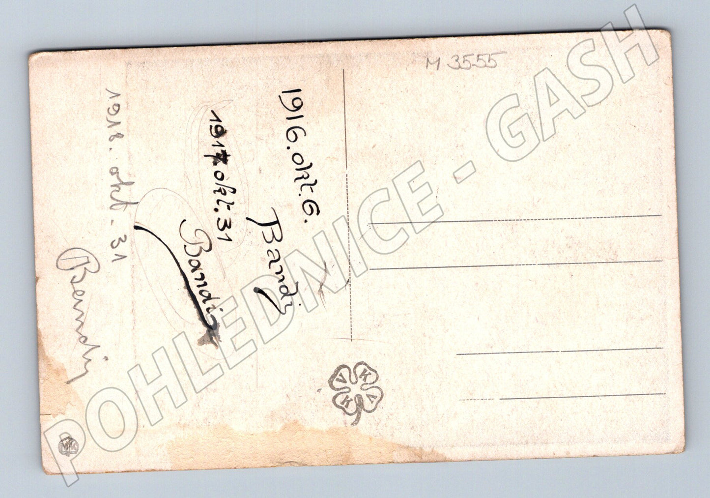 Pohlednice Hyacinthe C V Muttich 1916 (M3555)