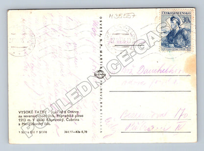 Pohlednice Slovensko Vysoké Tatry Popradské pleso 1956 (M35557)