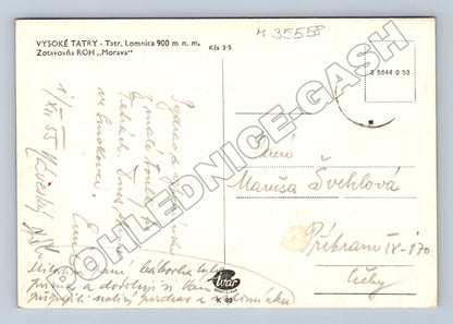 Slovensko Vysoké Tatry Lomnica Zotavovňa Morava 1955 (M35558)