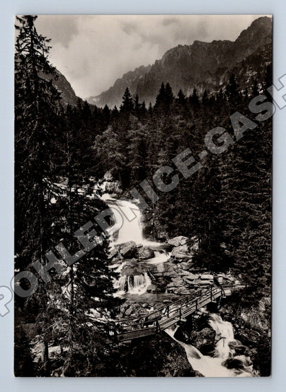 Pohlednice Slovensko Vysoké Tatry Studenovodské vodopády 195X (M35563)