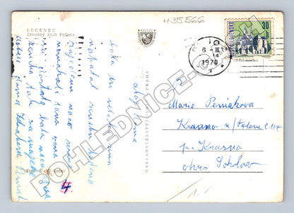 Pohlednice Slovensko Lučenec Závodný Klub Polana 1970 (M35566)