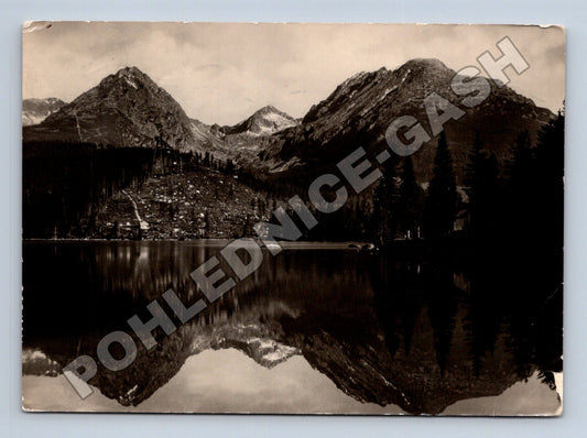 Pohlednice Slovensko Vysoké Tatry Štrbské pleso 1957 (M35568)