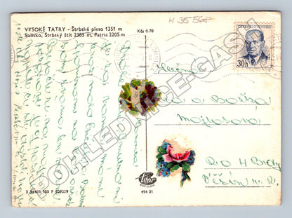 Pohlednice Slovensko Vysoké Tatry Štrbské pleso 1957 (M35568)
