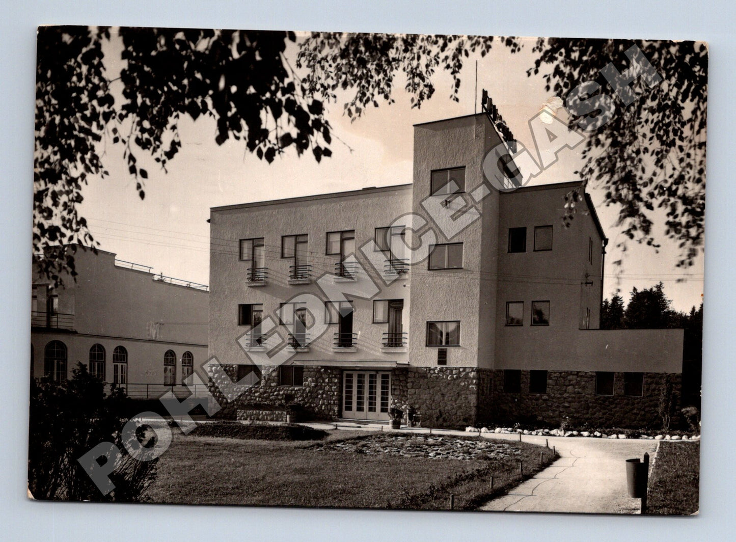 Pohlednice Slovensko Tatranská Lomnica Hotel Javorina 1947 (M35571)