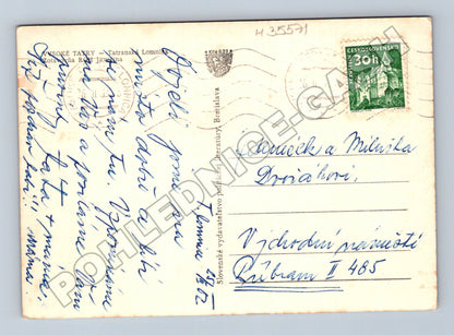 Pohlednice Slovensko Tatranská Lomnica Hotel Javorina 1947 (M35571)
