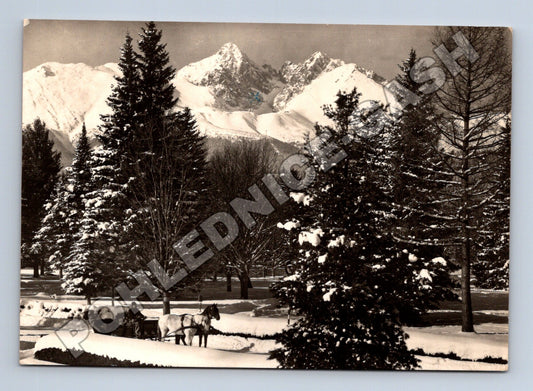 Pohlednice Slovensko Vysoké Tatry Lomnický štít zima (M35572)