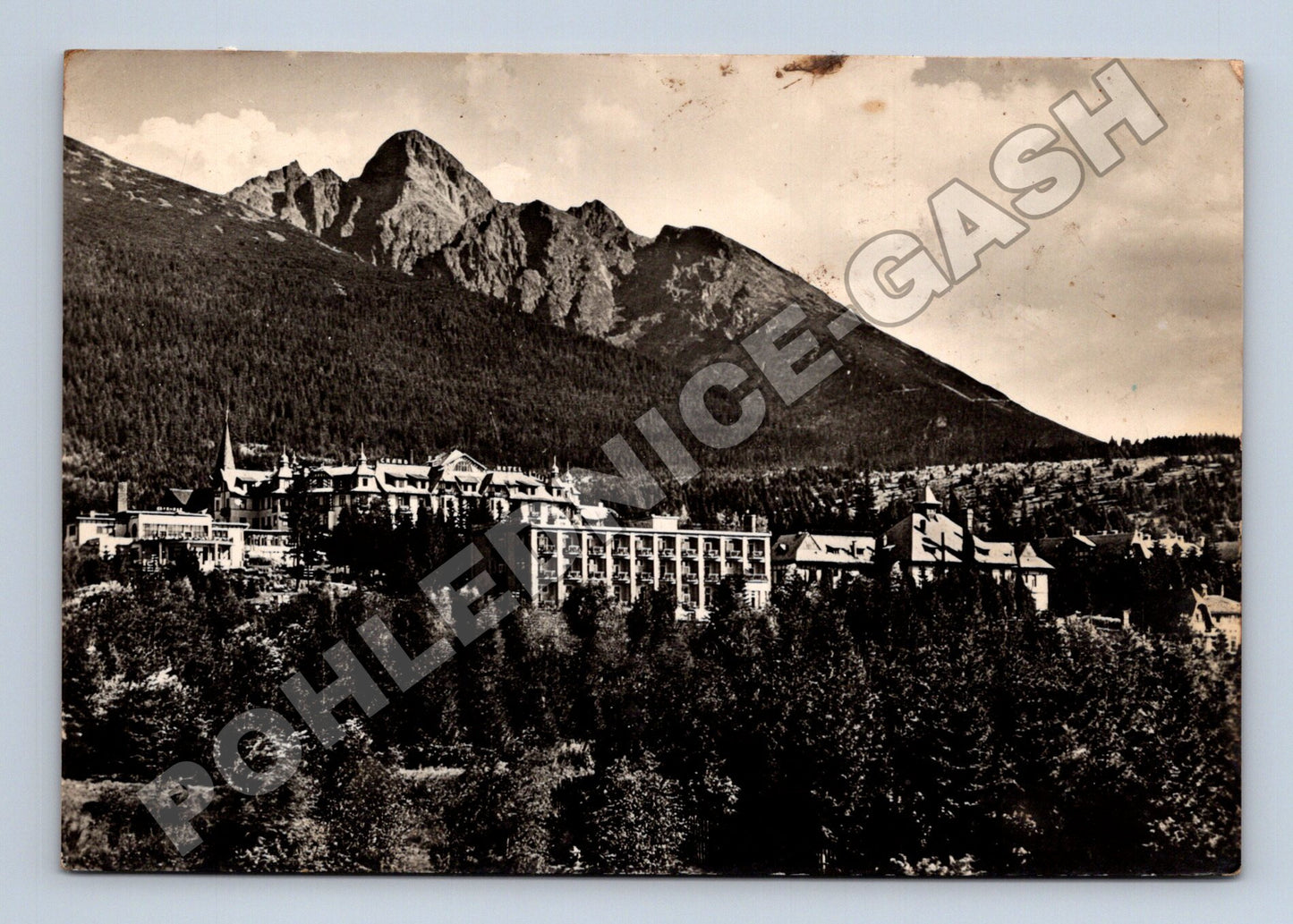 Pohlednice Slovensko Starý Smokovec Lomnický štít 1960 (M35589)