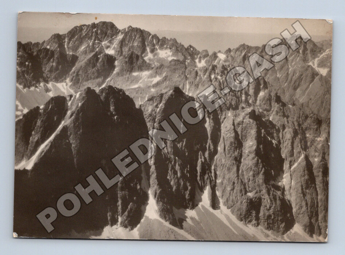Pohlednice Slovensko Vysoké Tatry Stalinov štít 1957 (M35595)