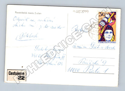 Pohlednice Slovensko Zvolen náměstí 1969 (M35599)