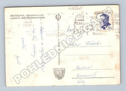 Pohlednice Slovensko Bratislava Národní divadlo 1949 (M35605)