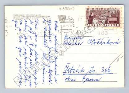Pohlednice Slovensko Křiváň horská krajina 1963 (M35609)