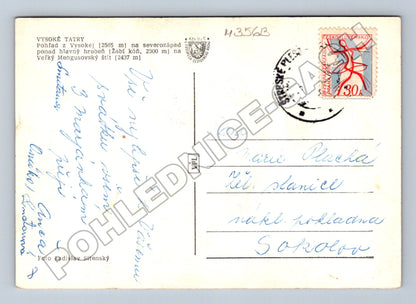 Pohlednice Slovensko Vysoké Tatry Žabí kôň 1965 (M35613)