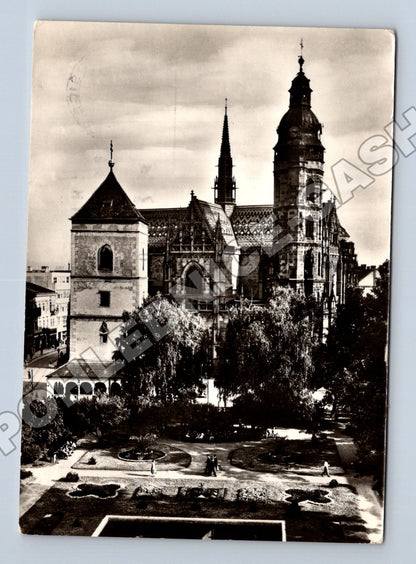Pohlednice Slovensko Košice Dóm Urbanova veža 1957 (M35614)
