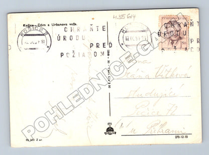 Pohlednice Slovensko Košice Dóm Urbanova veža 1957 (M35614)
