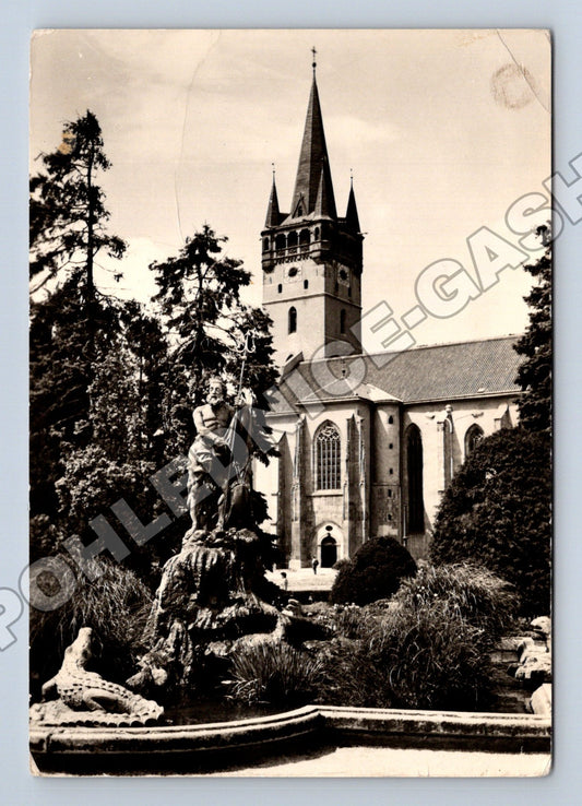 Pohlednice Slovensko Prešov kostel 1966 (M35615)