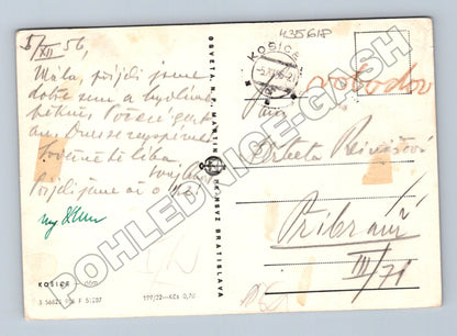 Pohlednice Slovensko Košice Dóm sv. Alžběty 1956 (M35618)