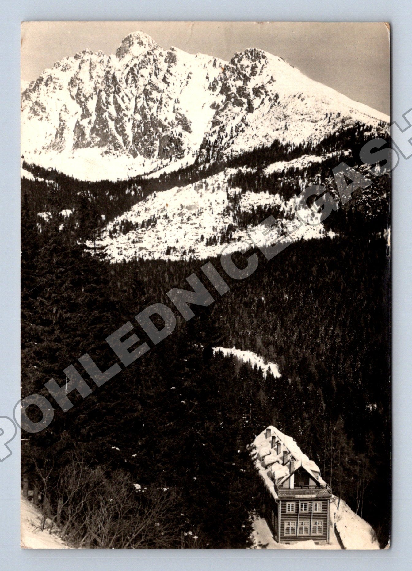 Pohlednice Slovensko Vysoké Tatry Bilíkova chata 1962 (M35623)