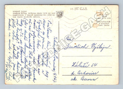 Pohlednice Slovensko Vysoké Tatry Bilíkova chata 1962 (M35623)