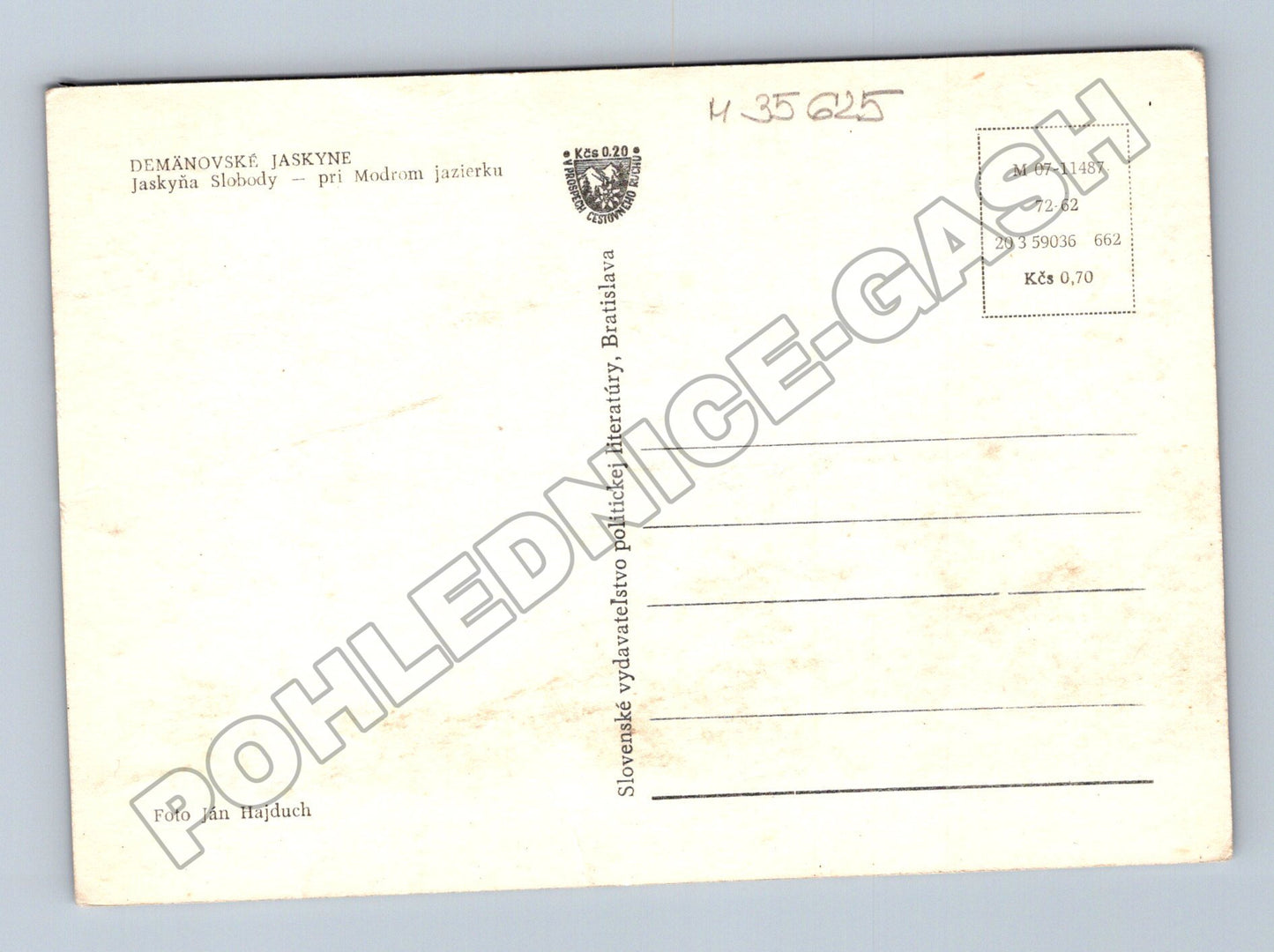 Pohlednice Slovensko Demänovské jeskyně Jaskyňa Slobody 1962 (M35625)