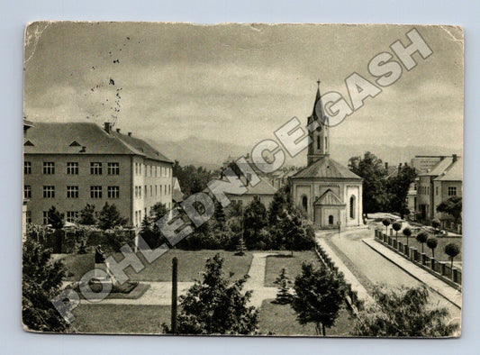Pohlednice Slovensko Turčiansky Sv. Martin kostel 1955 (M35630)