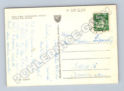 Slovensko Trenčianske Teplice Léčebný dům Machnáč 1944 (M35639)