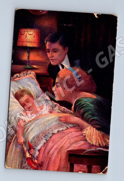 Pohlednice rodinná scéna 1914 (M3565)