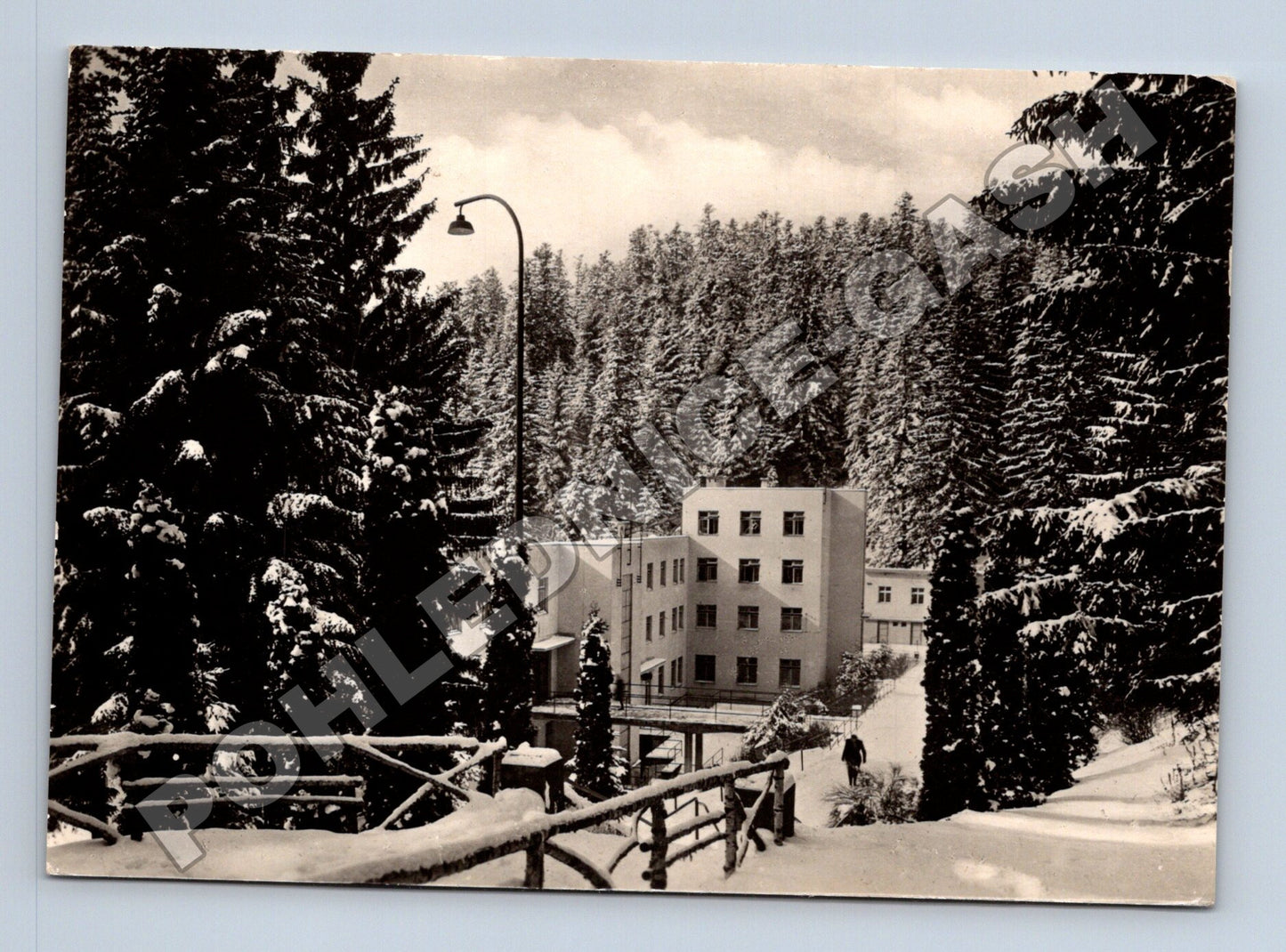 Pohlednice Slovensko Štós léčebný ústav zasněžený les (M35654)