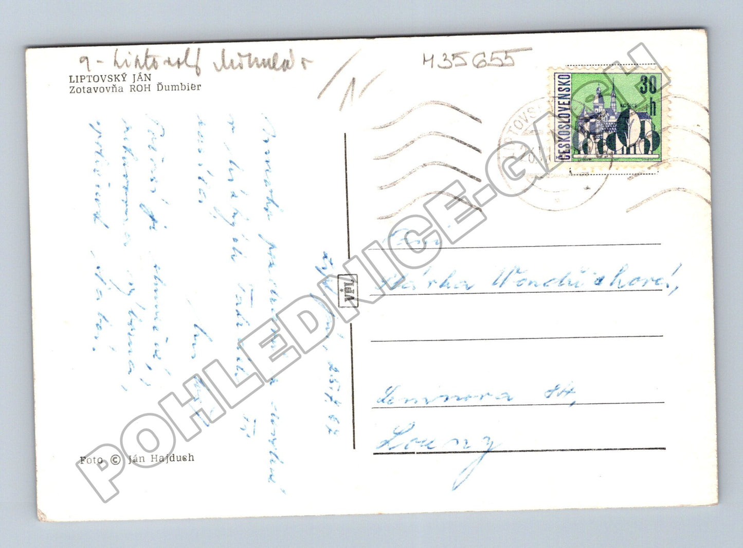 Pohlednice Slovensko Liptovský Ján Zotavovňa ROH Dumbier (M35655)