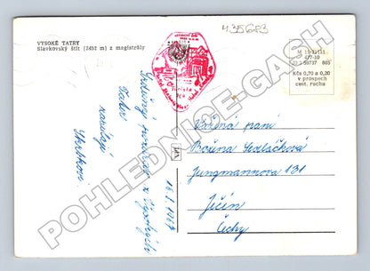 Pohlednice Slovensko Vysoké Tatry Slavkovský Štít 1948 (M35683)