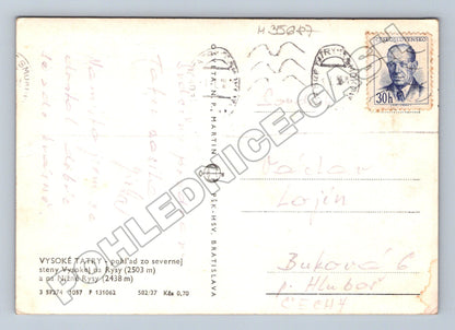 Pohlednice Slovensko Vysoké Tatry Rysy (M35687)