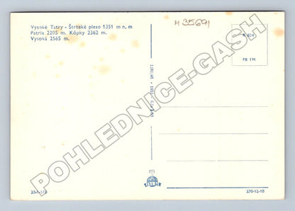 Pohlednice Slovensko Vysoké Tatry zimní krajina 1961 (M35691)