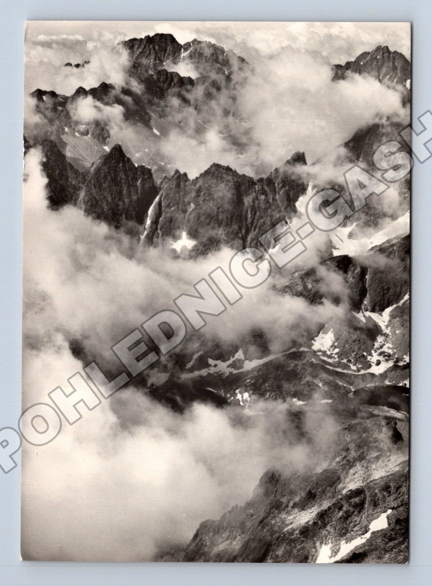 Pohlednice Slovensko Vysoké Tatry hory mraky (M35692)
