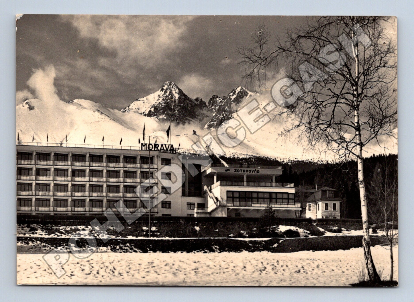 Pohlednice Slovensko Tatranská Lomnica hotel Morava 1982 (M35694)