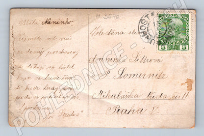 Pohlednice kolor RU 1908 adresováno Praha (M3570)