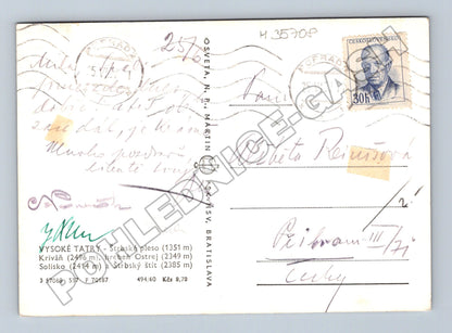 Pohlednice Slovensko Vysoké Tatry Štrbské pleso 1947 (M35708)
