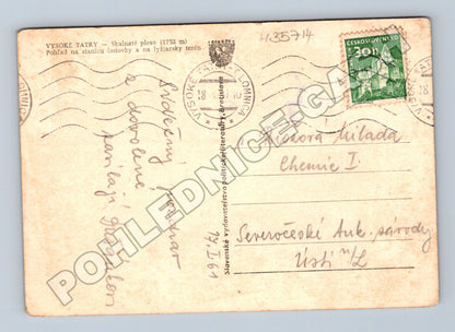 Pohlednice Slovensko Vysoké Tatry lanovka 1961 (M35714)