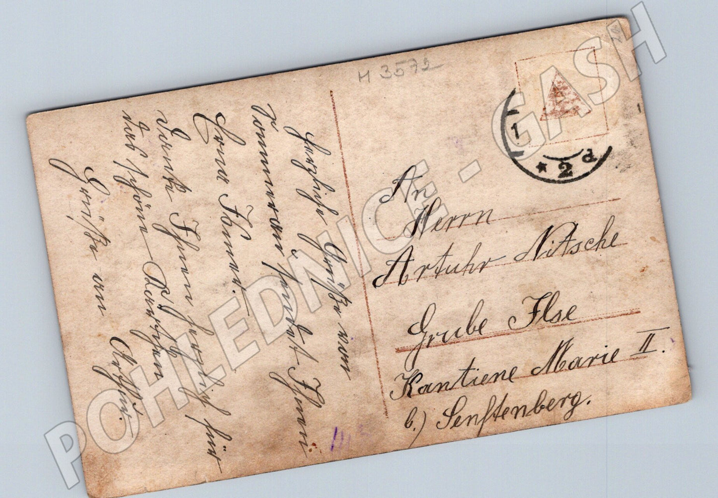 Pohlednice vánoční Německo secesní kolor (M3572)